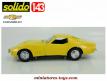 La Chevrolet Corvette jaune de 1968 en miniature par Solido au 1/43e