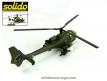 L'hélicoptère Gazelle SA 341 militaire en miniature de Solido au 1/50e