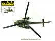L'hélicoptère Gazelle SA 341 militaire en miniature de Solido au 1/50e