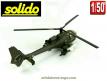 Un hélicoptère Gazelle SA 341 militaire en miniature par Solido au 1/50e