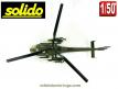Un hélicoptère Gazelle SA 341 militaire en miniature par Solido au 1/50e