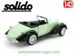 Le cabriolet Talbot T23 modèle 1937 en voiture miniature par Solido au 1/43e