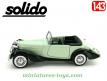 Le cabriolet Talbot T23 modèle 1937 en voiture miniature par Solido au 1/43e