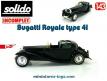 La Bugatti Royale type 41 noire en miniature de Solido Âge d'or au 1/43e