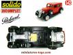 La Packard Sedan Eight 1937 en miniature Solido Âge d'or au 1/43e incomplète