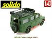 La Land Rover 109 militaire miniature de Solido au 1/43e a recoller