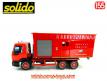 Le Renault Premium Kerax 340 porte berce pompiers miniature Solido au 1/55e