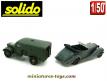 La Mercedes 540K et le Dodge WC54 militaires miniatures Solido au 1/50e