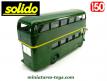 L'autobus anglais AEC vert a impérial Londonien en miniature Solido au 1/50e