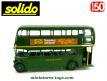 L'autobus anglais AEC vert a impérial Londonien en miniature Solido au 1/50e