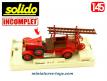 Le Citroën C4 F pompiers Auto pompe Thirion 1930 miniature de Solido au 1/45e
