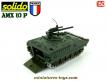 Un AMX 10P canon de 20 mm en miniature par Solido au 1/50e