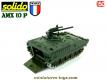 Un AMX 10P canon de 20 mm français en miniature par Solido au 1/50e