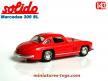 Le coupé Mercedes 300 SL rouge en miniature par Solido au 1/43e