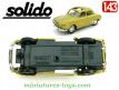 La Renault Dauphine toit ouvrant de 1961 en miniature Solido au 1/43e