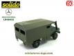 Le Mercedes Unimog U400 atelier de campagne miniature de Solido au 1/50e