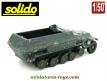 Le SdKfz 251 Hanomag gris en miniature Solido au 1/50e incomplet