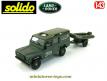 La Land Rover 110 IFOR et sa remorque bateau miniature Solido au 1/43e