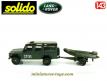 La Land Rover 110 IFOR et sa remorque bateau miniature Solido au 1/43e