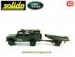 La Land Rover 110 IFOR et sa remorque bateau miniature Solido au 1/43e