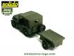 La Jeep Willys bâchée avec sa remorque en miniature de Solido au 1/38e