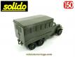 Le GMC CCKW 353 6x6 cabine tôlée Shelter en miniature de Solido au 1/50e