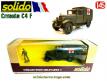 Le Citroën C4 F ambulance militaire 1940 miniature de Solido au 1/45e
