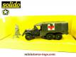 Le Dodge WC 63 6x6 ambulance bâché miniature de Solido au 1/50e