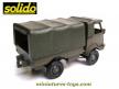 Le camion Renault VLRA 4x4 militaire bâché en miniature de Solido au 1/50e