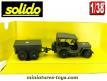 La Jeep militaire avec sa remorque quatre roues en miniature Solido