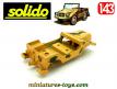 Le VLTT Jeep auto Union DKW Munga miniature de Solido au 1/43e incomplet