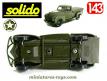 Le Dodge pick up V8 1940 militaire en miniature de Solido au 1/43e