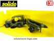 La Jeep Willys avec sa remorque porte bateau Zodiac en miniature de Solido