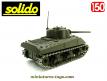 Le char américain Sherman M4 A3 miniature de Solido au 1/50e
