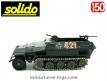 Le SdKfz 251 Hanomag gris en miniature par Solido au 1/50e