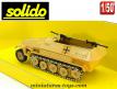 Le SdKfz 251 Hanomag sable Afrika Korps en miniature Solido au 1/50e