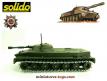 Le char russe PT76 de couleur vert en miniature par Solido au 1/50e
