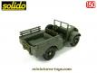 Le Dodge WC 51 4x4 militaire en miniature de Solido au 1/50e