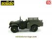 Le Dodge WC 51 4x4 militaire en miniature de Solido au 1/50e