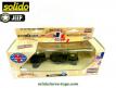 La Jeep Willys verte avec pare câble et sa remorque miniature Solido au 1/38e