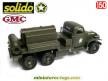 Le GMC CCKW 353 6x6 cabine tôlée compresseur Le roi de Solido au 1/50e