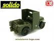 La Jeep Willys avec blindage frontale en miniature Solido au 1/38e incomplète