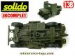 La Jeep Willys avec blindage frontale en miniature Solido au 1/38e incomplète
