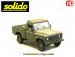 La Land Rover 110 pick-up militaire en miniature de Solido au 1/43e