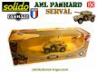 Le Panhard AML Serval sable en miniature militaire par Solido au 1/50e