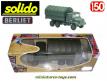 Le camion militaire Berliet GBC 8 Kt bâché en miniature Solido au 1/50e