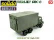 Le camion militaire Berliet GBC 8 Kt shelter en miniature de Solido au 1/50e