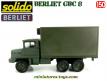 Le camion militaire Berliet GBC 8 Kt shelter en miniature de Solido au 1/50e