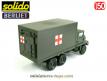 Le camion militaire Berliet GBC 8 Kt shelter sanitaire miniature Solido au 1/50e