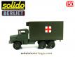 Le camion militaire Berliet GBC 8 Kt shelter sanitaire miniature Solido au 1/50e